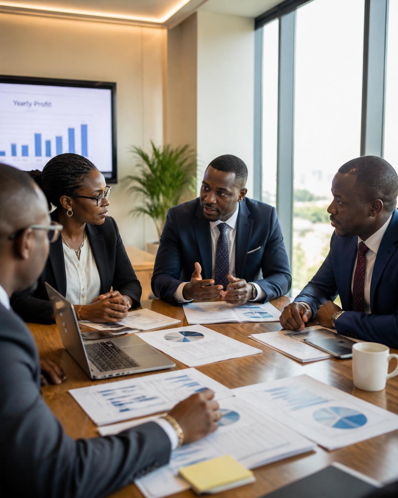 Business consulting session with Ashflex advisors